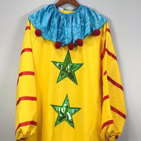 Killer Klowns From Outer Space Mens Large XL Yellow Halloween Costume Clown Suit - Picture 1 of 15